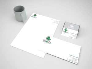 Imagen Corporativa Zaragoza. Diseño gráfico. Dípticos. Trípticos. Catálogos. Papelería. Tarjetas. Packaging. Logotipo Graes. Zaragoza.